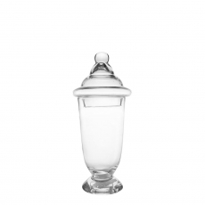 OVAL TALL GLASS JAR (S)