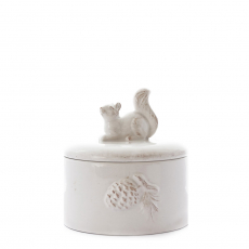 CERAMIC SQUIRREL CONTAINER