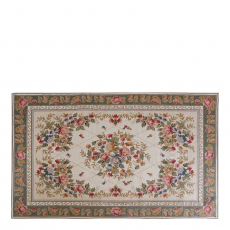 CARPET DORNIER WHITE FLOWER